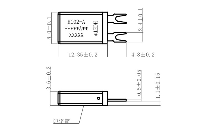 踏板電機保護器-尺寸圖